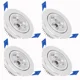 thumbnail image 1 of Foco de techo empotrable con panel orientable LED de 4 x 3 W, luz blanca fría, 1 of 4