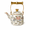 Rose, variant on Lnshop Vintage Blue Floral Enamel Tea Kettle, 1.5L Stovetop Teapot with Gold-Tone Handle, Decorative Hot Water Kettle for Gas and Induction Cooktops, Cream Floral Tea Pot