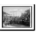 thumbnail image 2 of Historic Framed Print, Coolidge with members [of] Military Order of World War, 10/4/23, 17-7/8" x 21-7/8", 2 of 9