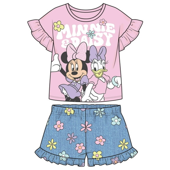 Disney Minnie Mouse & Daisy, Girls Short Set, Newborn