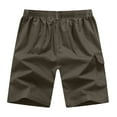 thumbnail image 6 of Zylanna Men' Big and Talls Cargo Shorts, Stretch Multi-Pockets Elastic Waist Relaxed Fit Outdoor Work Shorts Army Green, 6 of 7