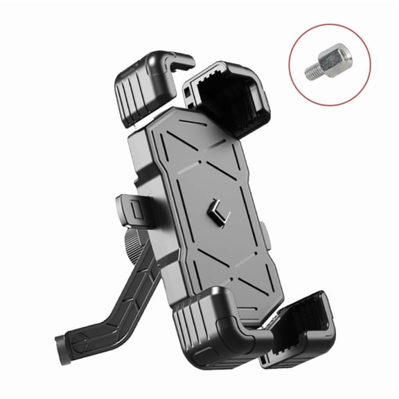 360°Rotation Bike Phone Holder Motorcycles Handlebar Phone Mount Clip for Electric, Mountain, Scooter, Dirt Bikes
