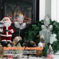 thumbnail image 3 of 6pcs hojas artificiales decorativas hojas de navidad decoración escena diseño accesorios, 3 of 6