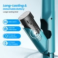 thumbnail image 3 of Amiluo Cordless Electric Mop, Dual-Motor Power Spin Mop for Floor Cleaning with 5000 mAh Battery, Water Spray, LED Headlights & Smart Display, Self-Propelled for Multi-Surface, M1, 3 of 10