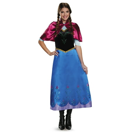 Frozen Womens' Traveling Anna Deluxe Adult (Best Time Travel Costumes)