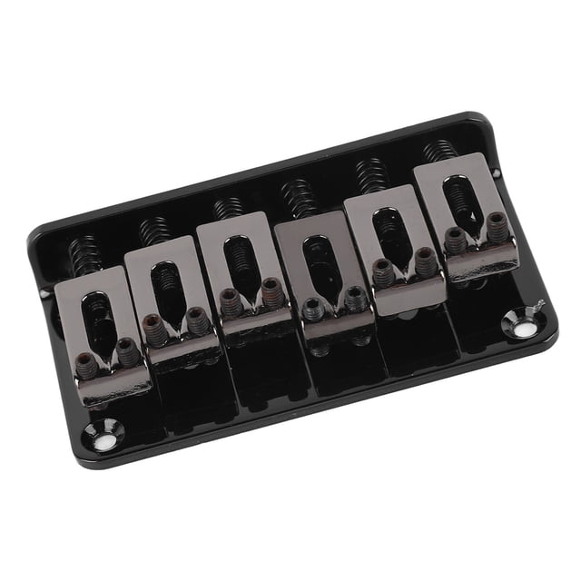 6 String Guitar Bridge Replacement Zinc Alloy Fixed Bridge Electric Guitar Saddle Bridge Electric Guitar Accessory