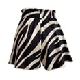 thumbnail image 5 of VNKIDY Womens Elastic Waist Zebra Print Casual Shorts With Drawstring Loose Fit Lightweight High Waist Summer Shorts For Beach Trips Daily Wear Stylish Bottoms, 5 of 5