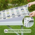 thumbnail image 6 of Colorful Arrow Pattern Square Fitted Tablecloth with Elastic Edge,Square Table Cover,Washable Elastic Table Cover for Home Kitchen Party Decor 34"x34", 6 of 6
