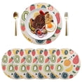 thumbnail image 5 of Ryvnso Strawberry Fruit Round Plate Mats Dining Table Placemat Set of 4 for Holiday Decoration, 5 of 7