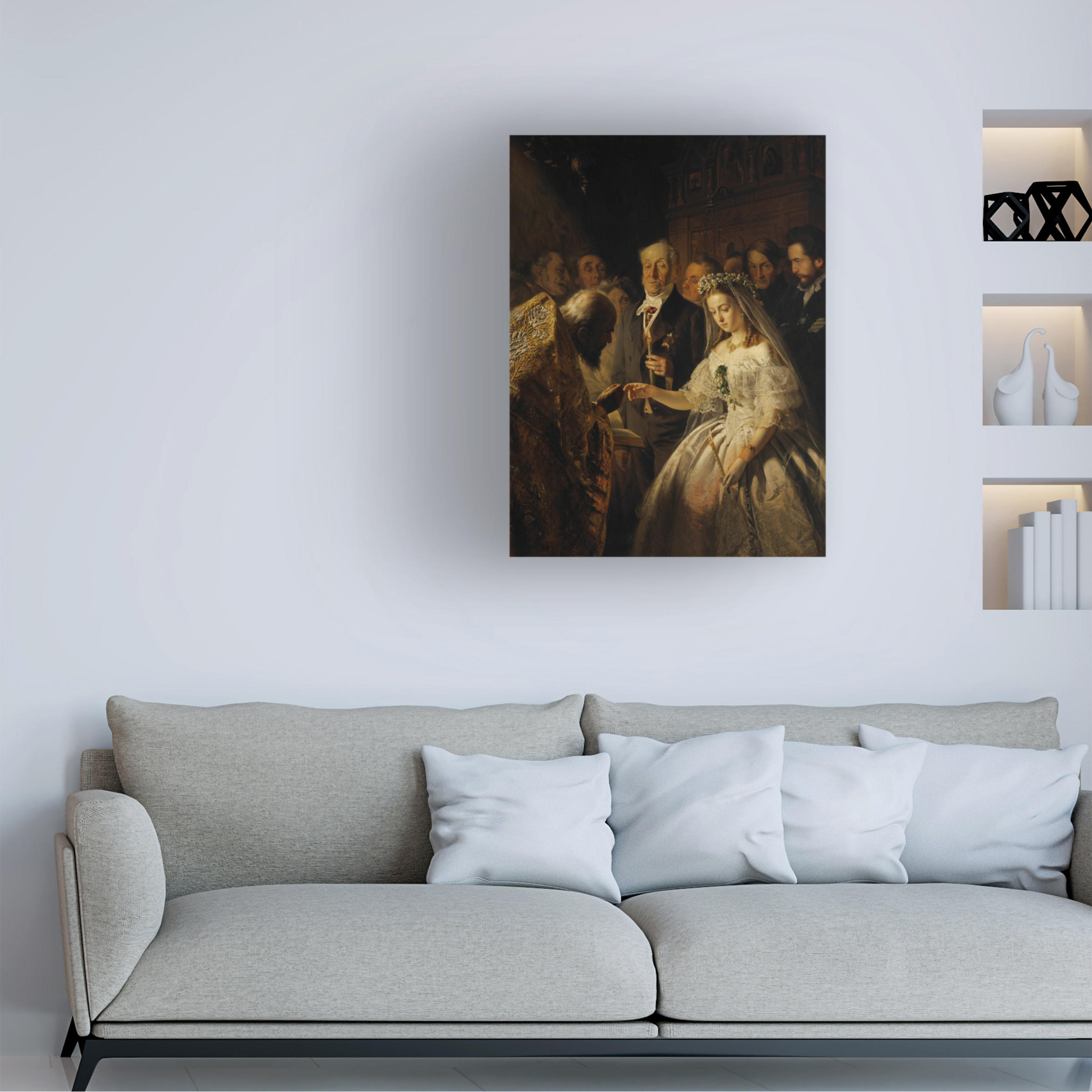 Vasily Pukirev 'The Unequal Marriage' Canvas Art