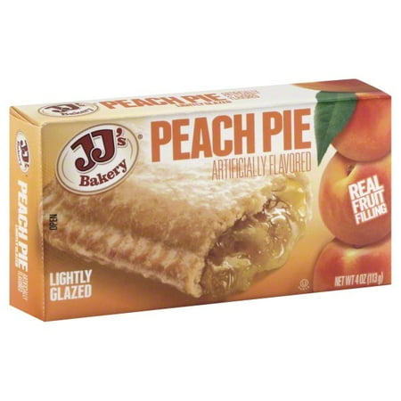 JJ s Bakery Peach Pie Snack Pies Individual Dessert Fresh-Baked Nut-Free Kosher Parve 4 Oz Each (Pack of 12)