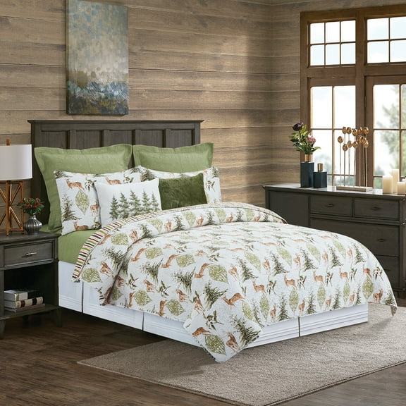 Reindeer Tracks King Quilt Set