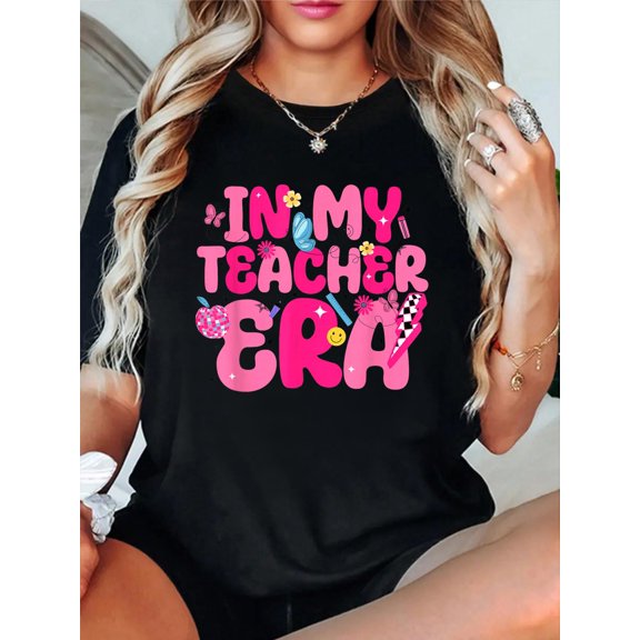 in My Teacher Era First Day of School Back to School Retro T-Shirt