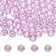 thumbnail image 1 of 200 Piezas de Perlas Acrílicas Redondas, Perlas Espaciadoras Lindas de 10 mm para Manualidades de DIY, Fabricación de Joyería, Pulseras, Aretes, Collares, Morado Claro, 1 of 7