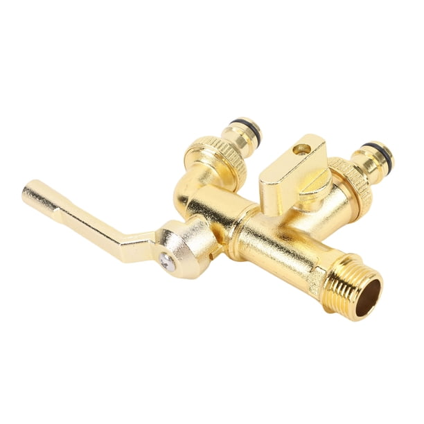 Divisor De Manguera De 1 Entrada Y 2 Salidas, Grifo De Válvula De Bola De Salida G1/2 De Entrada G1/2 Resistente A Altas Temperaturas, 4 Anillos De Sellado, Control Independiente