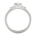 thumbnail image 3 of Ammo Jewel 2.1 Ct Round Cut Diamond Engagement Ring - 14K White Gold Plated Rings - Lab-Created Simulated Diamond Rings - Ideal for Weddings and Special Occasions - Thoughtful Gift for Her, 3 of 3