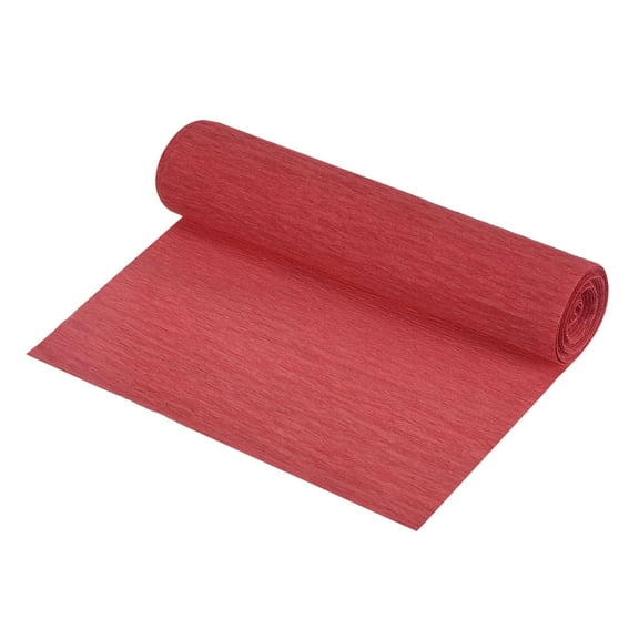 Uxcell Crepe Paper Roll Crepe Paper Decoration 8.3ft L 5.9 Inch W, Dark Red
