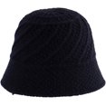 thumbnail image 5 of CoCopeaunts Small Bucket Hat Ladies Foldable Fashion Soft Solid Color Twill Crochet Women Girl Knit Hat Winter Thick Keep Warm, 5 of 8