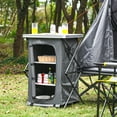 thumbnail image 3 of Costway Folding Pop-Up Cupboard Compact Camping Storage Cabinet w/ Bag Medium Size, 3 of 10
