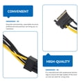 thumbnail image 5 of SWETRACE 5Pcs 7.9X2.0X0.4in PCI-E to Cord for Graphics Card Power Supply Adapter Cable Repair, 5 of 5