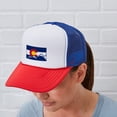 thumbnail image 5 of CafePress - Colorado Mountain Flag - Adjustable Unisex Printed Trucker Hat with Mesh Back, 5 of 10