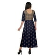 thumbnail image 4 of Moomaya Kurta Imprimée en Ligne A pour Femmes Manches 3/4 Tunique d'Été, 4 of 5