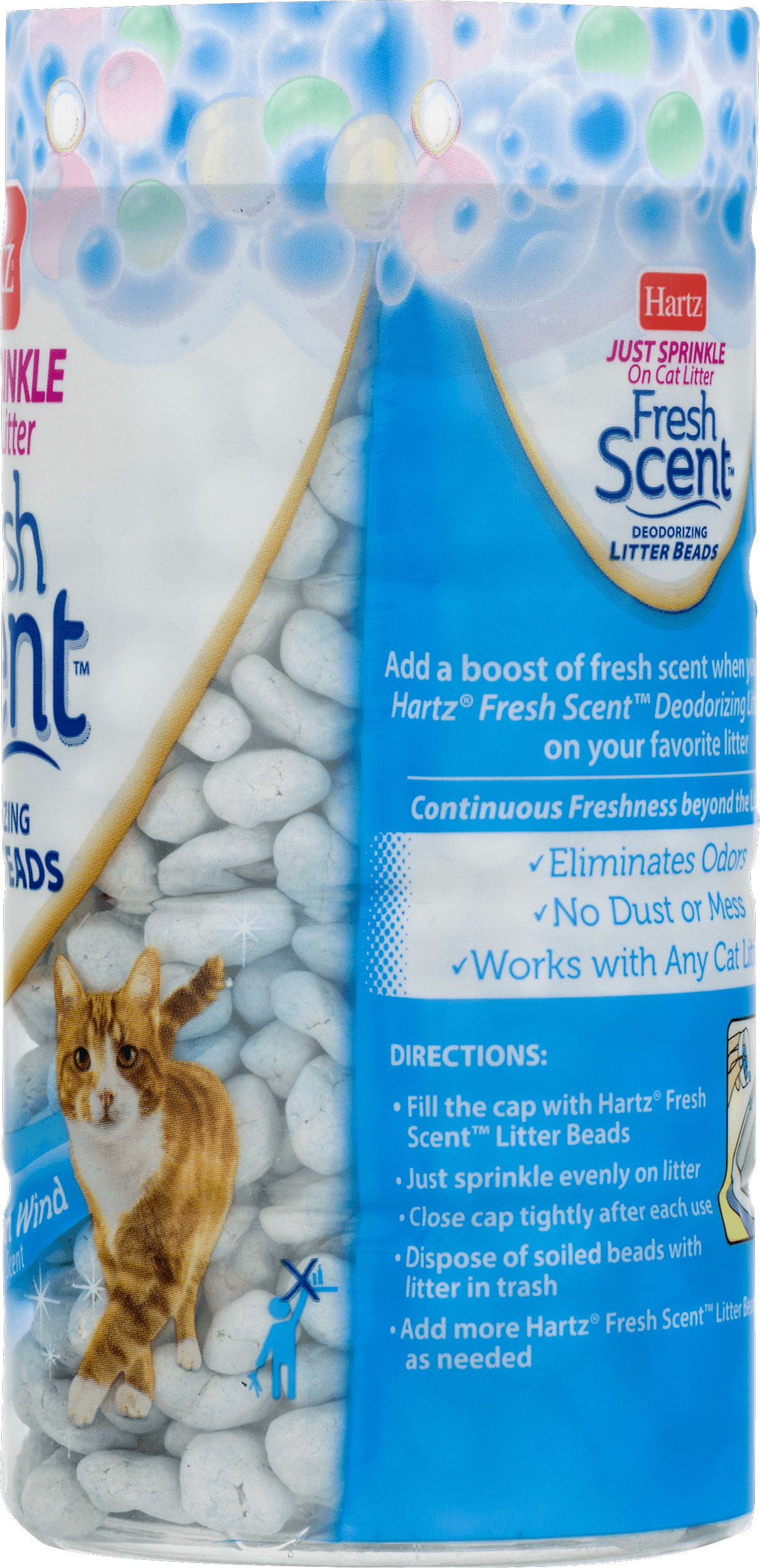 Hartz Just Sprinkle on Cat Litter Deodorizing Beads Cool Mountain