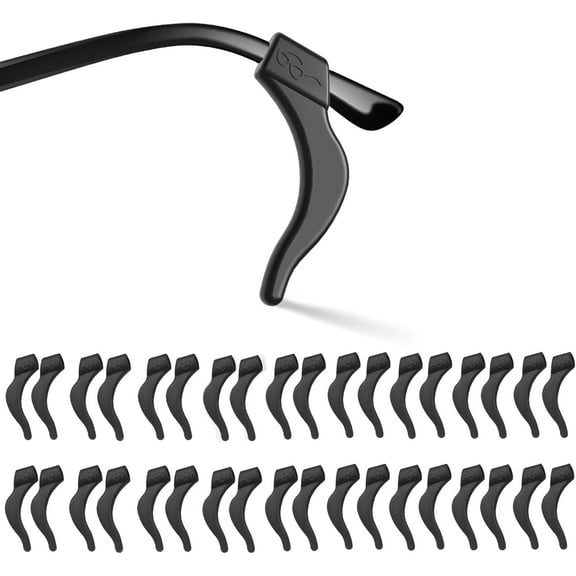 Eyeglass Ear Grips -20 Pairs eye glasses ear grippers Anti-slip Holder, Silicone Ear Hook, glasses ear grip Sleeve Retainer for Sports Glasses, Sunglasses Reading Glasses