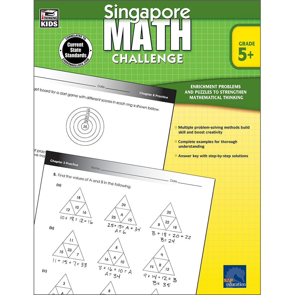Singapore Math Singapore Math Challenge, Grades 5 8 (Paperback