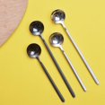 thumbnail image 5 of Stainless Steel Spoon Coffee Spoon Long Handle Tea Spoons Kitchen Hot Drinking Flatware Ice Cream Cutlery, 5 of 11