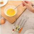 thumbnail image 3 of Stainless Steel Mini Whisk Ceramic Handle Coffee Milk Frother Beater For Cooking, 3 of 11