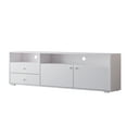 thumbnail image 4 of BTMWAY TV Stand for 70 Inch TV, Modern TV Cabinet with 2 Storage Drawers and a Big Cabinet, Entertainment Center TV Console Table Low Profile Television Stand for Living Room Bedroom, White, 4 of 9