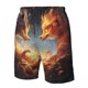 thumbnail image 4 of Fotbe Red And Gray Flame Fox Trajes de Baño Estampados para Hombre, Shorts de Verano de Secado Rápido, Ropa de Playa, Bañadores-3X-Large, 4 of 6