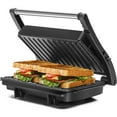thumbnail image 6 of Electric Panini Press Grill - 1000w Sandwich Maker NonStick Toaster, 6 of 7