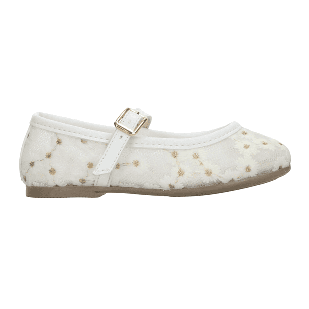 Flat Vavito Niña Blanco Mary Jane Casual T18-22 blanco 21.5