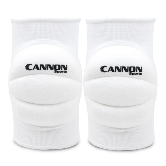 Cannon Sports Pro Volleyball Knee Pads – Thick Padded Sponge for Extra Support – Breathable Anti-slip Collision Avoidance Knee Pads – Volleyball, Basketball, Wrestling, Working & More (White, Large)