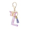 thumbnail image 2 of SATRINO Initial letter Keychains for Women Tassel Butterfly Pink Purple Cute Car Keychain for Wallet Backpack Bag Charm, 2 of 8