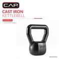 thumbnail image 2 of CAP Barbell Cast Iron Kettlebell, Home Gym Strength Training Weight, 30 LB, 2 of 8