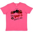 thumbnail image 3 of Inktastic My Yaya Loves Me with Cute Ladybugs Youth T-Shirt, 3 of 5