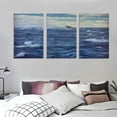 thumbnail image 3 of ONETECH  Framed Canvas Wall Art Print On Canvas Arctic Landscape sea Surface with ice Floe Pictures Posters Artwork for Living Room Bedroom Ready to Hang Wall Decor 12''x16''X3 Panels, 3 of 4