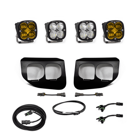 Baja Designs 2020-2022 Fits Ford Super Duty Dual FPK Amber SAE Pro DC Fog Lights 447737UP