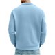 thumbnail image 5 of Ceisia Men's Spring Casual Solid Color Round Neck Long Sleeve Shirt - Comfortable Daily Outdoor Wear Gift, 5 of 8