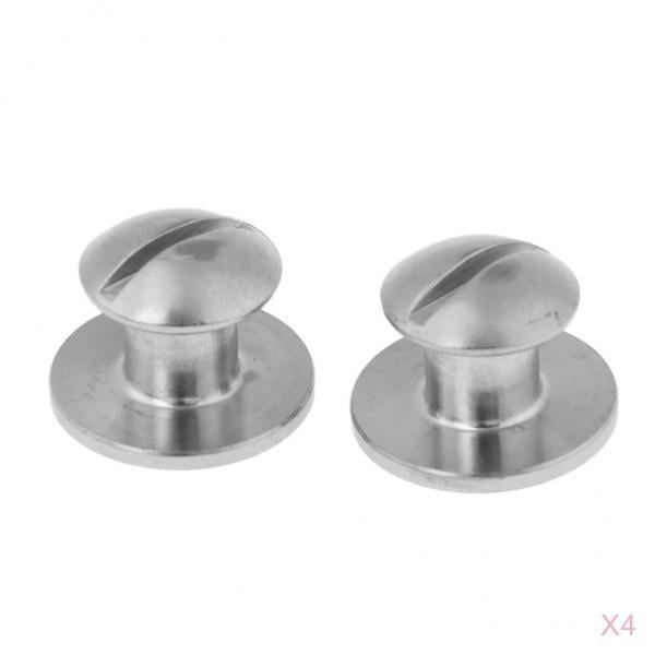 Juego De Tornillos De Libro De Acero Inoxidable De 8 Piezas Para Almohadilla De Placa Trasera De Buceo Técnico Sunnimix Tornillo de libro de buceo