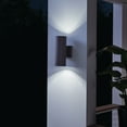 thumbnail image 7 of Kichler 12" 1 Light Integrated LED Textured Architectural Bronze Cylinder Outdoor Wall Sconce, 7 of 7