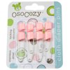 OsoCozy Diaper Pins (8pk), Pink