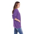 thumbnail image 5 of CATALOG CLASSICS Womens Fleece Jacket Snap Front Cardigan Sweatshirt for Women, 3X, Purple, 5 of 10