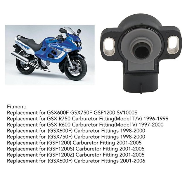 Sensor de posición del acelerador del motor fueraborda de motocicleta para GSX600F GSXR600 GSXR750 13550-13D60 1355013D60 como se muestra, como se muestra