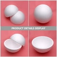 thumbnail image 3 of Raindrops DIY White Foam Ball Smooth Round Shaped Foam Craft Making Hollow Foam Ball Crafts, 3 of 8