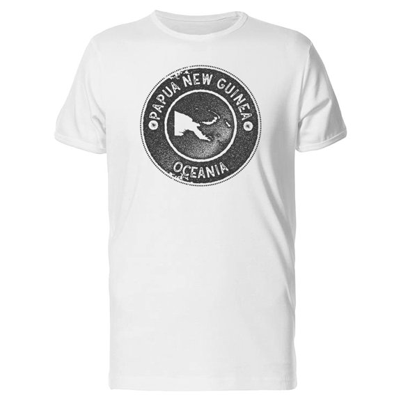 Papua New Guinea Map, Oceania Tee Men's -Image by Shutterstock