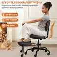thumbnail image 5 of COOLHUT Cross Leg Office Chair, Adult ADHD Office Chair, Height Adjustable Yoga Office Chair, Meditation Chair with Lumbar Support, Home Office Kneeling Chair, Brown, 5 of 9